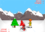 Snowboard santa
