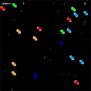 Asteroids duel