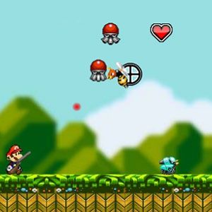 Mario with rifle