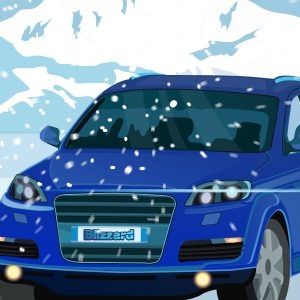 Blizzard racing hazard