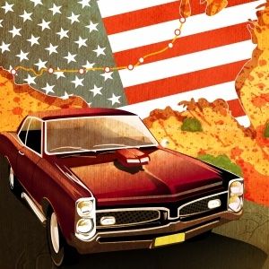 Route 66 highway rush