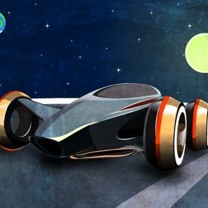 Futuristic sports cars