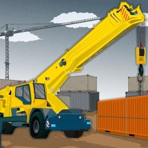 Container crane parking