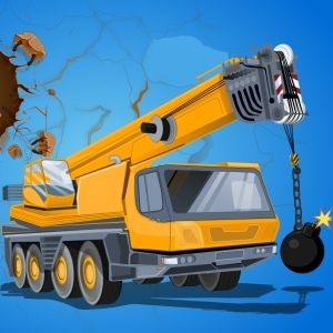 Demolition crane parking