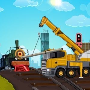 Railroad crane parking